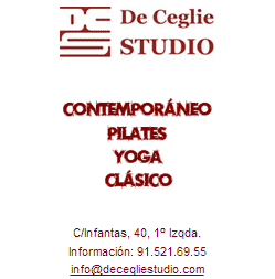 De Ceglie Studio - C/Infantas, 40, 1º Izqda. - Información: 91.521.69.55 - info@decegliestudio.com